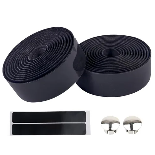 Cinta de manillar de bicicleta EVA Foam Road Bicycle Handlebar Tape Ciclismo Handle Wraps Negro para bicicleta de carretera 2 rollos