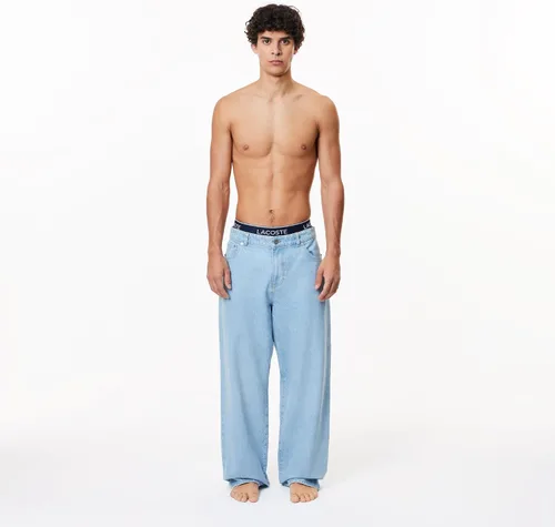 Miniatura 7 de Lacoste Traje de baño de algodón elástico tricolor para hombre, paquete de 3