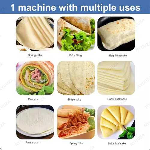 Miniatura 8 de Máquina eléctrica de la prensa de la masa de la pizza, 8.7 in/9.8 in/11.8 in Manual de la máquina de la prensa de la masa de la pizza