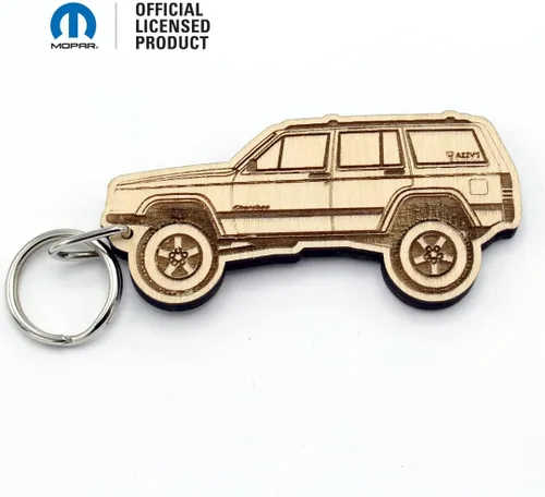 Miniatura 2 de Jeep® Llavero de madera Cherokee XJ - Fabricado en los Estados Unidos