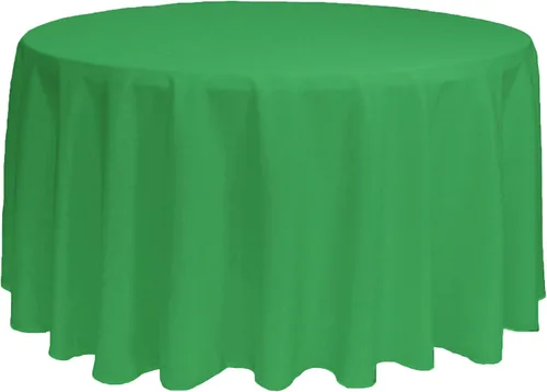 Miniatura 42 de YOUR CHAIR COVERS - Mantel redondo de poliéster prémium de 120 pulgadas - Mantel de lino color champán para mesas redondas estándar