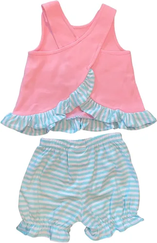 Miniatura 2 de Conjunto de bombachos para helados para bebé, comodidad de lujo, 100% algodón, calidad boutique, traje de verano para niñas