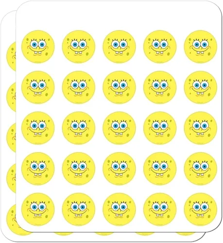 Miniatura 12 de Bob Esponja Cara Sonriente Planificador Calendario Scrapbooking Artesanía Pegatinas