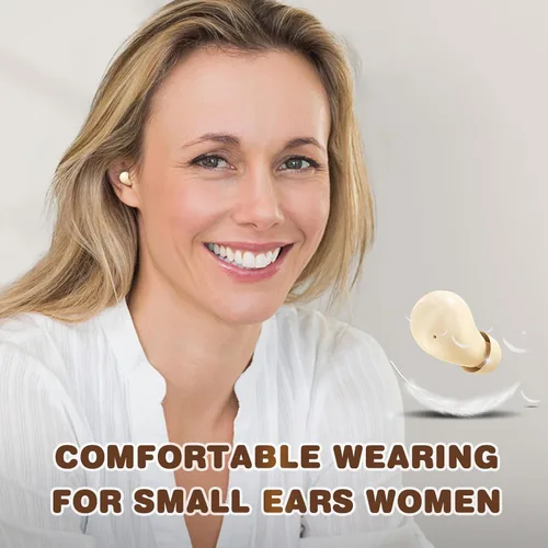 Miniatura 5 de Xmenha Mini auricular invisible pequeño inalámbrico blanco auricular para oídos pequeños canales mujeres dormir pequeños micro pequeños discretos