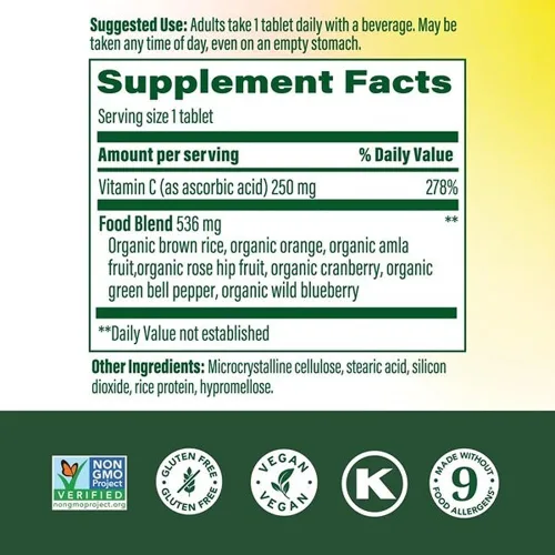 Miniatura 2 de MegaFood Complex C - Suplemento vegano de apoyo inmunológico de vitamina C, suplemento de vitamina C hecho con alimentos reales, incluyendo naranja