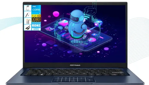 ASUS Vivobook 14" Laptop FHD de 250 nits, Intel i3-1315U, 16 GB de RAM+SSD de 1 TB, ligero y batería de todo el día, durabilidad, Windows 11,