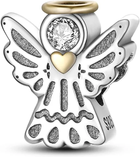 Miniatura 143 de MULA - Dijes de plata de ley 925 para pulseras y collares, colgantes de letras para la familia, cuentas de viaje en avión, dijes de árbol