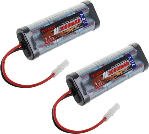 Miniatura 7 de Tenergy Paquete de baterías de 7.2 V de alta capacidad de 6 celdas de 3000 mAh NiMH, batería de repuesto para automóvil RC, camión RC, tanque
