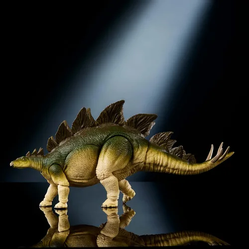 Miniatura 5 de Mattel Jurassic World Hammond Collection - Figura de acción, estegosaurio del parque jurásico del mundo perdido, juguete de dinosaurio grande