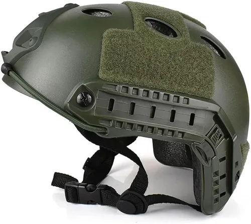 Miniatura 5 de Airsoft PJ Style - Casco táctico rápido para paintball Verde OD