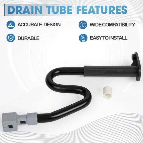 Miniatura 4 de W10619951 Tubo de drenaje para refrigerador compatible con Whirlpool, May-tag, Kenmore – Reemplaza: 2887289 W10210987 W10210988 W10309238 W10344401