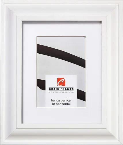 Miniatura 7 de Craig Frames Contemporáneo de lujo, marco para fotos de 5 x 7 pulgadas en satinado negro con paspartú para mostrar una foto de 4 x 6 pulgadas