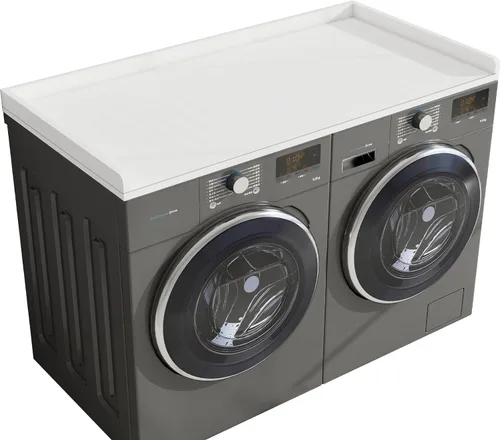 Miniatura 10 de Vomavex Encimera de lavadora y secadora, 54 pulgadas de ancho x 27.4 pulgadas de profundidad, cubiertas para lavadora y secadora para la parte