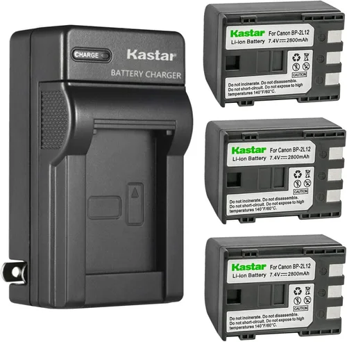 Miniatura 7 de Kastar Paquete de 2 baterías y cargador de pared de CA de repuesto para Canon VIXIA HF R11, HG10, HV20, HV30, HV40, ZR100, ZR200, ZR300, ZR400