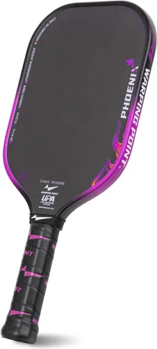 Warping Point Phoenix Gen 3.5 - Paleta de pickleball aprobada por UPA-A, fibra de carbono T700 cruda, sistema PowerDrive de 0.51 pulgadas y 0.63