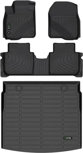Miniatura 9 de HAFIDI® - Tapetes para auto con almacenamiento debajo del asiento, para todo clima, antideslizantes, de elastómero termoplástico, para la primera