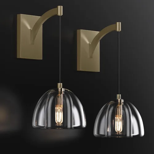 Juego de apliques de pared de cristal de 2,7 pulgadas, apliques sólidos transparentes para interiores, lámparas doradas modernas de lujo, lámpara de