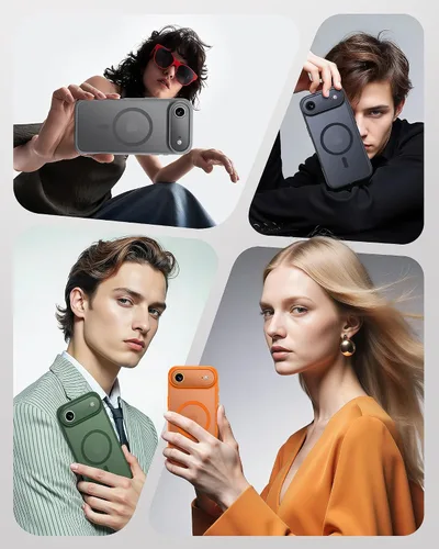 Miniatura 320 de TOCOL Funda para iPhone 11, compatible con Magsafe, protección completa de cámara, imanes integrados, protección contra caídas, funda translúcida