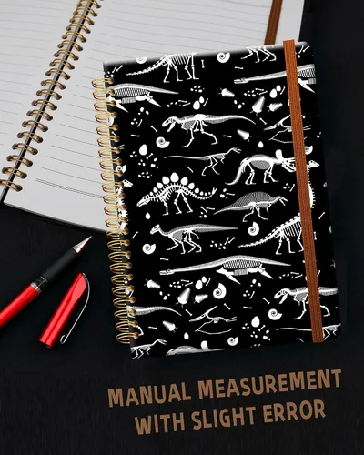 Miniatura 6 de Cuaderno de escritura en espiral a rayas, diario universitario forrado de tapa dura A5 para niños y niñas, encuadernación de doble alambre fuerte