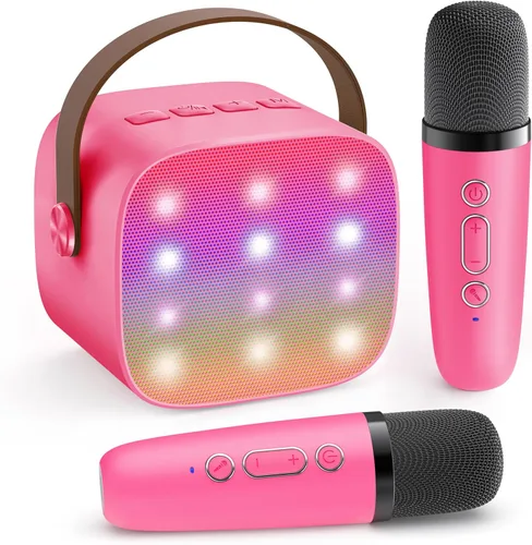 Miniatura 13 de YLL Mini máquina de karaoke para niños y adultos, regalos de cumpleaños para niños de 3, 4, 5, 6, 7, 8, 9 años o más, altavoz Bluetooth portátil