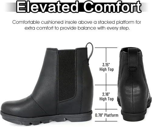 Miniatura 2 de Athlefit Botas de cuña cómodas para mujer