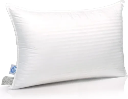 Miniatura 10 de East Coast Bedding Cozy Dream - Almohadas de plumas y plumón de ganso, certificado RDS, funda 100% algodón, colección de hotel, para dormir en cama