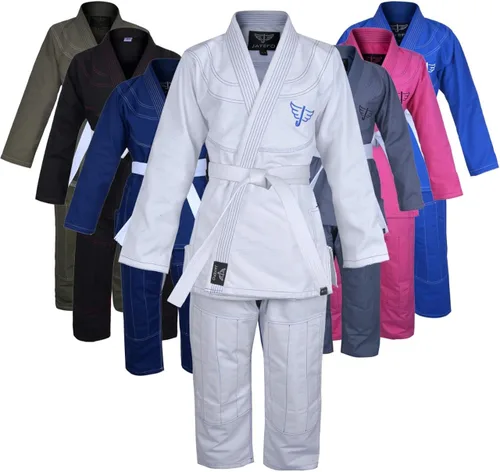 Jayefo Cinturón deportivo brasileño Jiu Jitsu Gi para hombres y mujeres uniforme de agarre preencogido GIS ultra ligero Kimonos para adultos BJJ Gi
