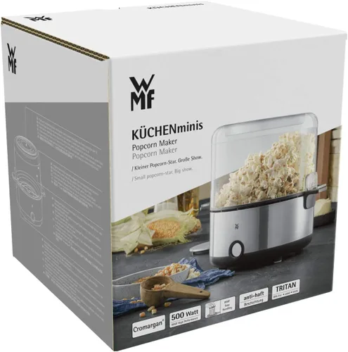 Miniatura 19 de WMF KITCHENminis - Máquina de palomitas de maíz para hacer palomitas de maíz, compacta, gran capacidad (2.2 litros), fácil operación, tapa