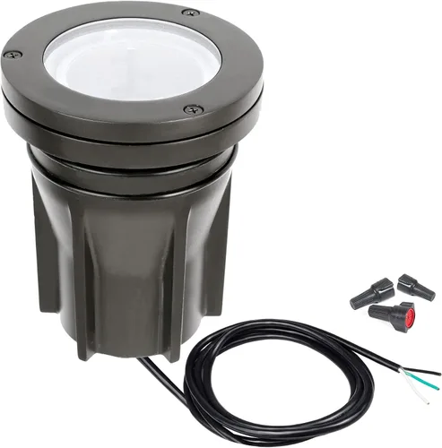 Miniatura 2 de Iluminación de paisaje WAC, luz enterrada de 3 pulgadas LED de 120 V con ángulo de haz ajustable y control de brillo integral 3000 K en bronce