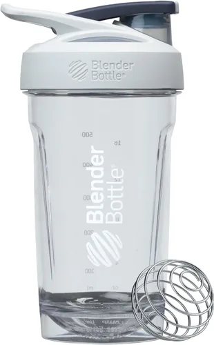 Miniatura 13 de BlenderBottle Botella batidora deportiva con batidor de alambre, 24 onzas, color negro, batidos de proteínas e hidratación para atletas