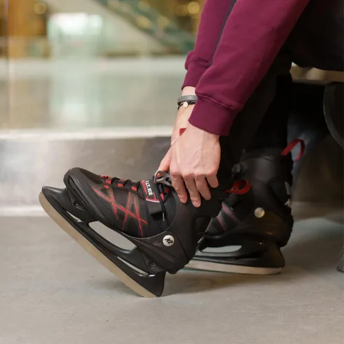 Miniatura 4 de K2 F.I.T Patines de Hielo Negro/Rojo