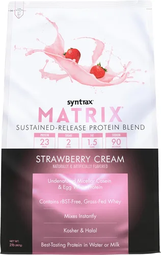 Miniatura 11 de Syntrax Nutrition Matrix - Mezcla de proteína de liberación sostenida, galletas y crema 2 libras. Verdaderos trozos de galleta