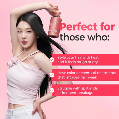 Miniatura 7 de KUNDAL Juego de champú y acondicionador Protein Bonding [Violet Muguet] - Cuidado del cabello coreano, reparación de daños, control