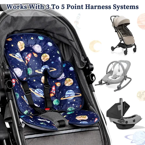 Miniatura 6 de Pea Pod - Soporte de cabeza para asiento de auto para bebé recién nacido, 2 en 1 Apoyo de cabeza y cuerpo para asiento de auto infantil para niños