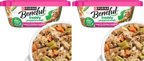 Miniatura 22 de Comidas preparadas Purina Beneful, comida para perro, paquete surtido, 10 onzas Tubo, paquete de 8