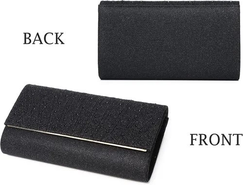Miniatura 4 de MUDUO Monederos de mano con diamantes de imitación para mujer, monederos y bolsos formales de boda, fiesta, graduación, bolsas de dinero, regalo