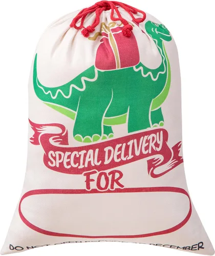 Miniatura 9 de HBlife Saco de Papá Noel Personalizado Bolsa de Papá Noel para Bolsa de Regalo de Navidad Algodón con Cordón Tamaño 19.7 x 27.6 Pulgadas