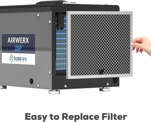 Miniatura 4 de BASEAIRE MERV-1 4 paquetes para deshumidificador de espacio de arrastre AirWerx 35P