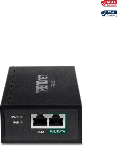 Miniatura 8 de TRENDnet Inyector Gigabit PoE++, Convertir un puerto no PoE a un puerto Gigabit PoE++ (15.4W), (30W), o (95W), hasta 328.1 ft (328 pies), fuente