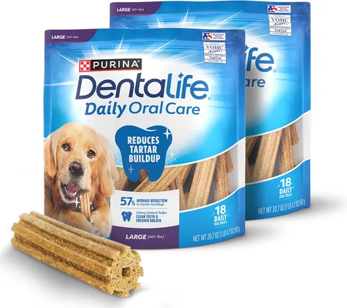Miniatura 15 de Purina DentaLife - Masticables dentales para perros grandes, hechos en Estados Unidos, para uso diario, bolsa de 18