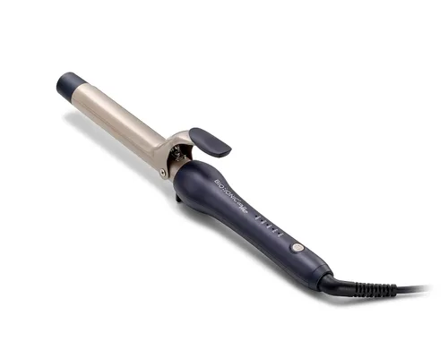 Bio Ionic GoldPro 1" or 1.25” Curling Iron, Blue, Moisturizing Heat & 24K Gold MX, New & Improved 15% Longer Barrel Ceramic Curling Iron, Adjustable