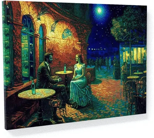 Miniatura 33 de Sense Canvas Pop Art The Starry Night 20 - Lienzo decorativo para decoración del hogar, póster grande de 40 x 30 pulgadas, 0.75 pulgadas