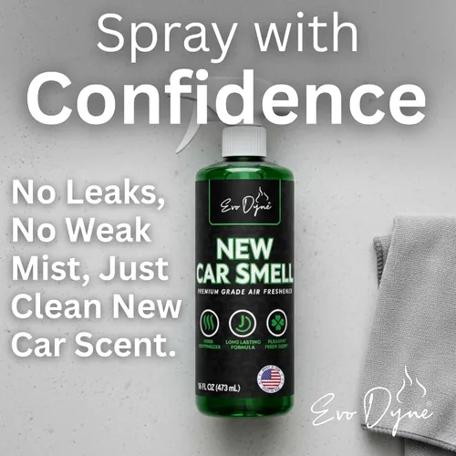 Miniatura 7 de Aerosol de olor para coche (16 onzas) – Ambientador de larga duración para automóviles, elimina olores, aroma fresco de coche nuevo como acabado