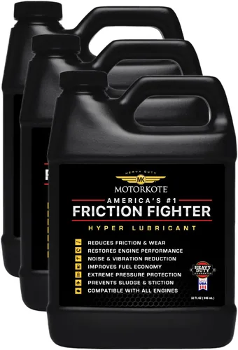 MotorKote Tratamiento de motor hiperlubricante resistente | Reductor de fricción para motores de gas y diésel | 32 onzas, paquete de 3
