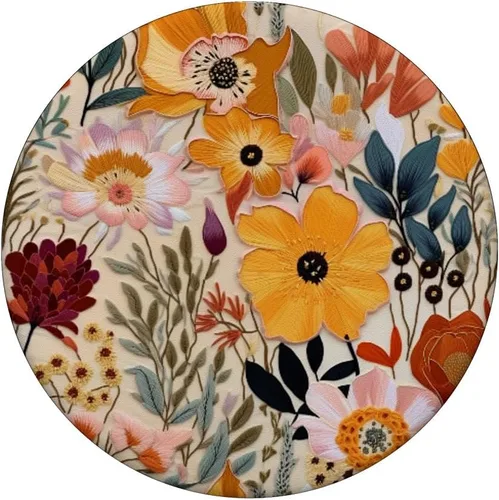 Miniatura 3 de Patrón floral colorido lindo del jardín de la flor para las mujeres PopSockets intercambiable PopGrip
