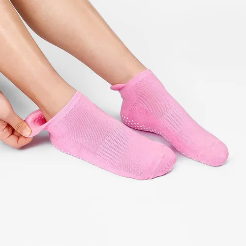 Miniatura 4 de UTTPLL Calcetines de agarre para mujeres y hombres, calcetines antideslizantes de pilates, calcetines de yoga acolchados para hospital, calcetines
