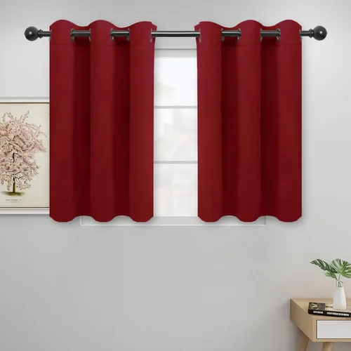 Miniatura 299 de Easy-Going - Cortinas opacas para dormitorio, aislamiento térmico sólido con ojales, cortinas de ventana para reducción de ruido, cortinas