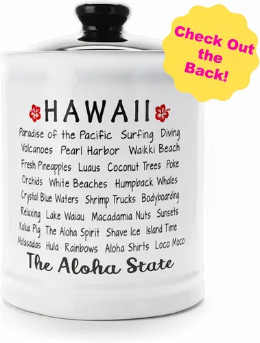 Miniatura 2 de Cottage Creek Tarros Hawaii Fund Travel Bank – Alcancía de cerámica para vacaciones y viajes esenciales para mujeres, hombres, parejas Regalo