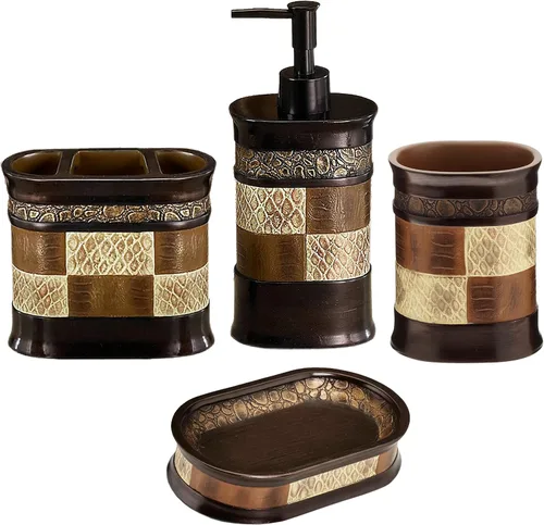 Miniatura 13 de Zahari Home Capri - Juego de toallas de baño de 3 piezas, toalla de baño, toalla de mano y toalla facial, decoración moderna, hermoso diseño único