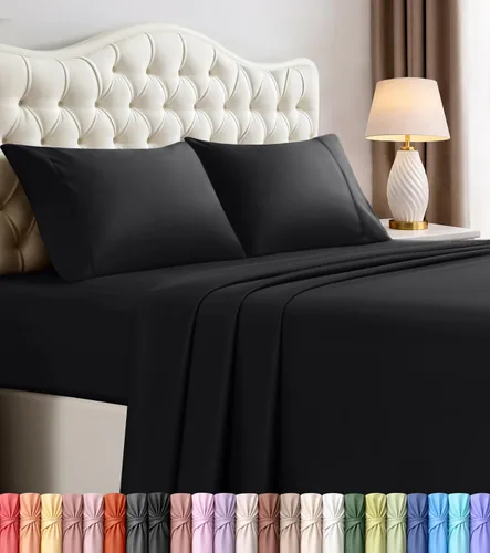 Miniatura 46 de Juego de sábanas King de Utopia Bedding – 4 piezas de sábanas para cama tamaño King, microfibra suave y transpirable, incluye 1 sábana bajera, 1